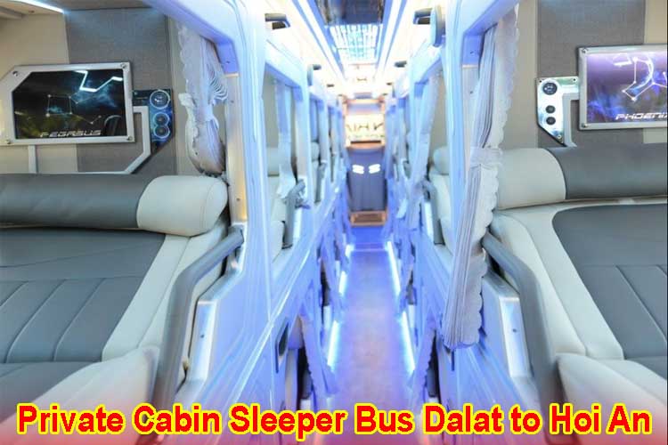 Dalat to Hoi An Private Cabin Sleeper Bus